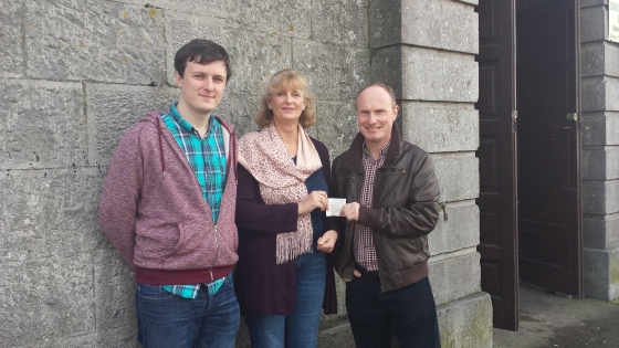 Picture: Robert Mellotte Cinema Co-Ordinator, Mary O'Connell Chairperson of the Town Hall Theatre and Sean Fletcher of Fletchers Expert Store 
